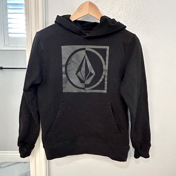 BIG BOYS ROUNDABOUT PULLOVER FLEECE HOODIE - BLACK COMBO - Picture 2 of 6